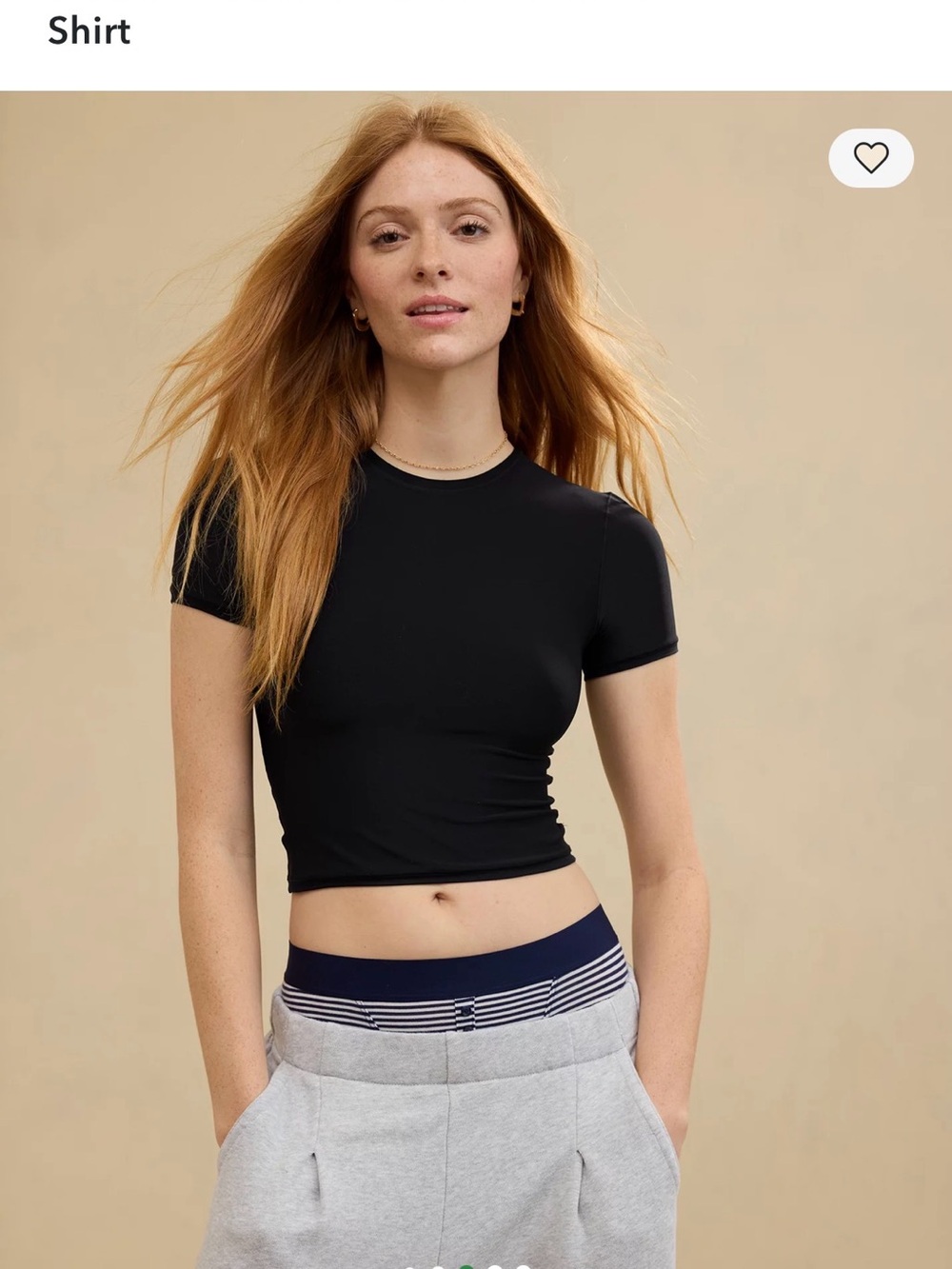 Aerie black SMOOTHEZ Short Sleeve Crew T-Shirt